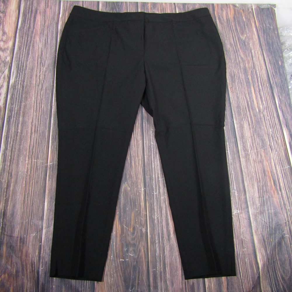 Halogen Pants Womens 22 Black Taylor Fit Stretch Dress Work Trousers Plus Size